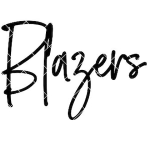 Blazers sports - SVG/DXF/PNG file for cutting machines and sublimation
