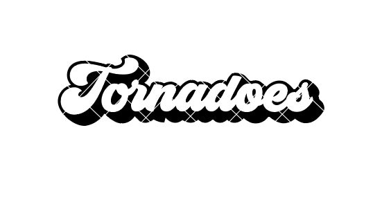 Tornadoes Retro Script Regular and Distressed SVG/DXF/PNG - Etsy