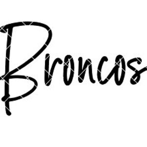 Broncos sports - SVG/DXF/PNG bestand voor snijmachines en sublimatie