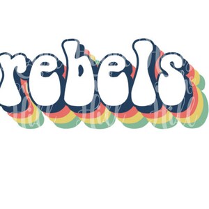Rebels - Style années 70 - Fichiers SVG/DXF/PNG pour machines de découpe