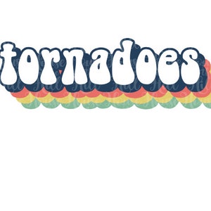 Tornadoes - style années 70 - Fichiers SVG/DXF/PNG pour machines de découpe