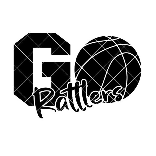 Go Rattlers Basketball - SVG/DXF/PNG file for cutting machines and sublimation