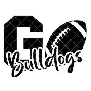 Go Bulldogs Football - SVG/DXF/PNG file for cutting machines and sublimation