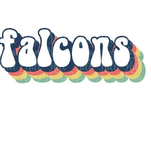 Falcons - style années 70 - Fichiers SVG/DXF/PNG pour machines de découpe