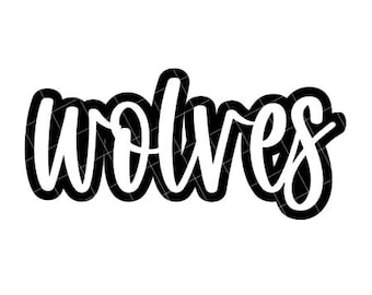 Wolves with Outline - SVG/DXF/PNG file for cutting machines and sublimation