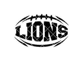 Lions Football - SVG/DXF/PNG file for cutting machines and sublimation