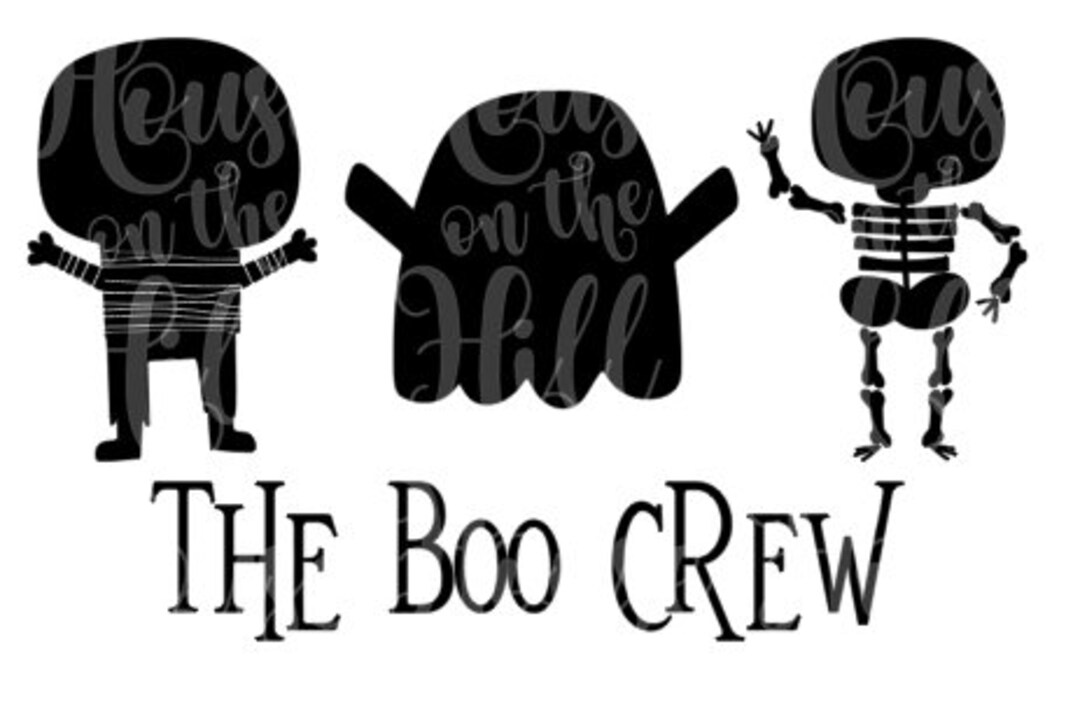 Boo Crew Shadow - SVG/DXF/PNG Files for Cutting Machines and ...