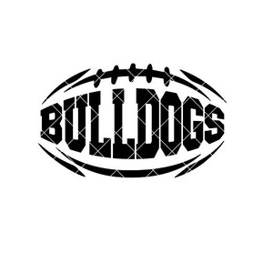 Bulldoggen Fußball - SVG / DXF / PNG-Datei für Schneidmaschinen und Sublimation