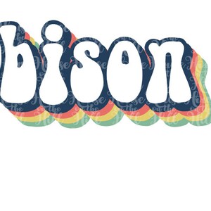 Bison - Style années 70 - Fichiers SVG/DXF/PNG pour machines de découpe