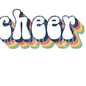 Cheer - Style des années 70 - Fichiers SVG/DXF/PNG pour machines de découpe