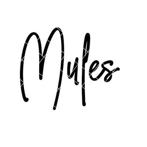 Mules Sports - SVG/DXF/PNG Datei für Schneidemaschinen und Sublimation