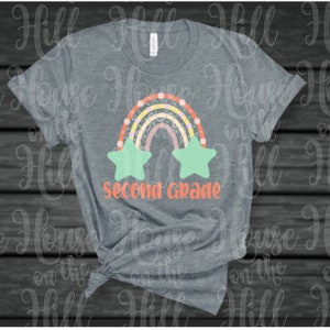 Second Grade Rainbow - SVG/DXF/PNG files for cutting machines