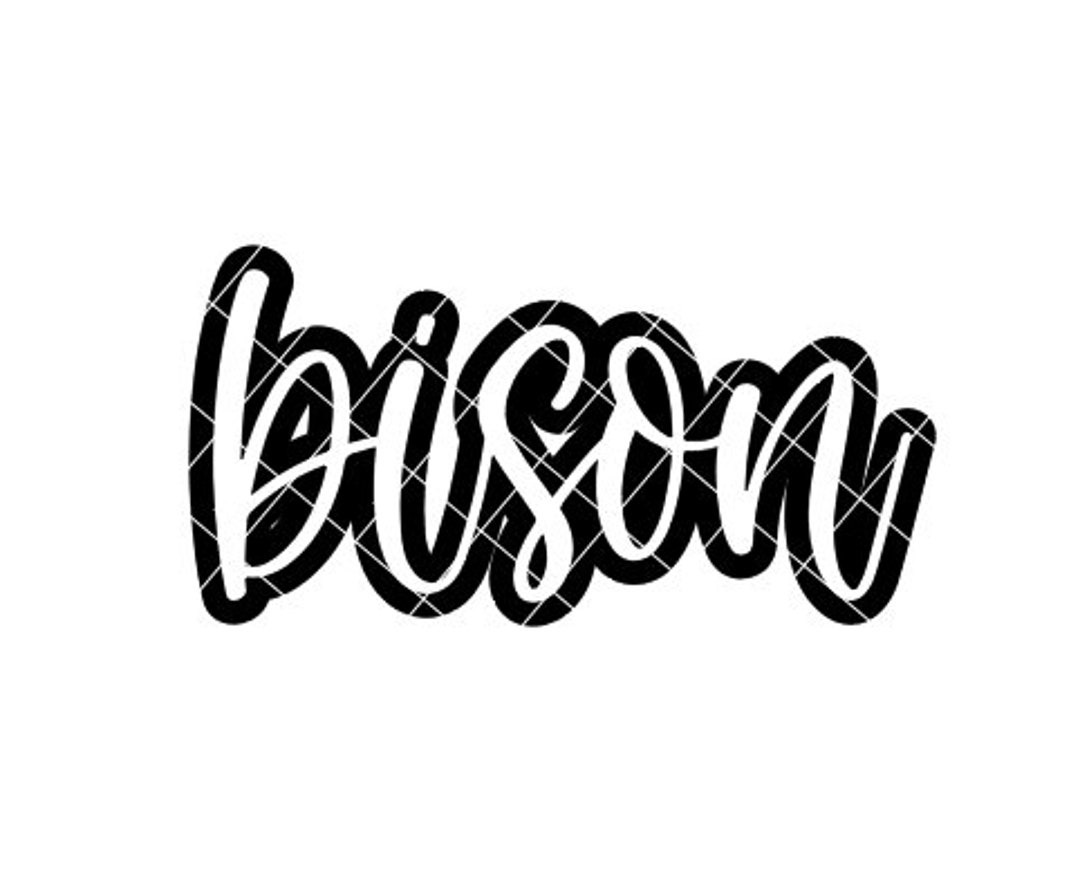 Bison - SVG/DXF/PNG File for Cutting Machines and Sublimation - Etsy ...