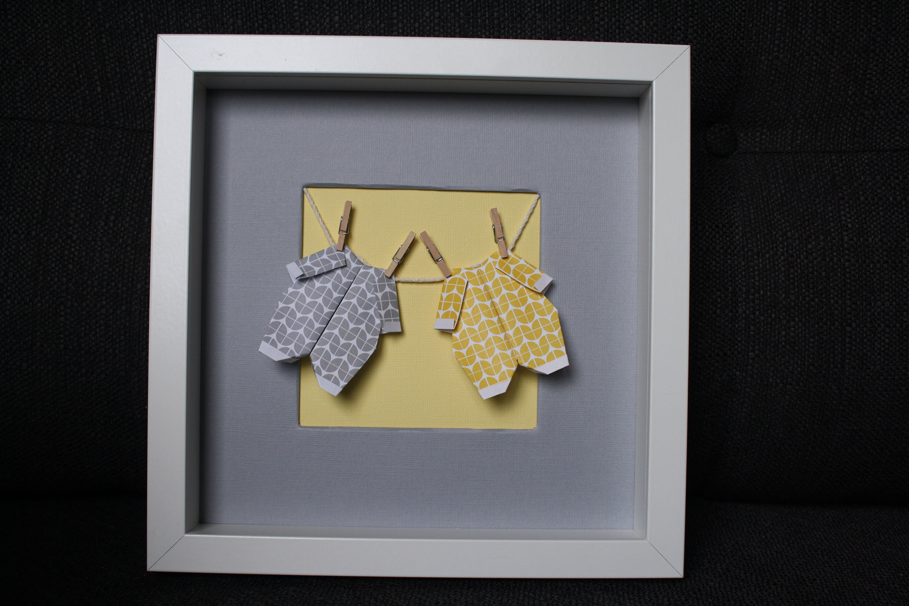 Cadre Décoratif Personnalisable Pour Chambre d'enfant. Modèle Grey Lemon