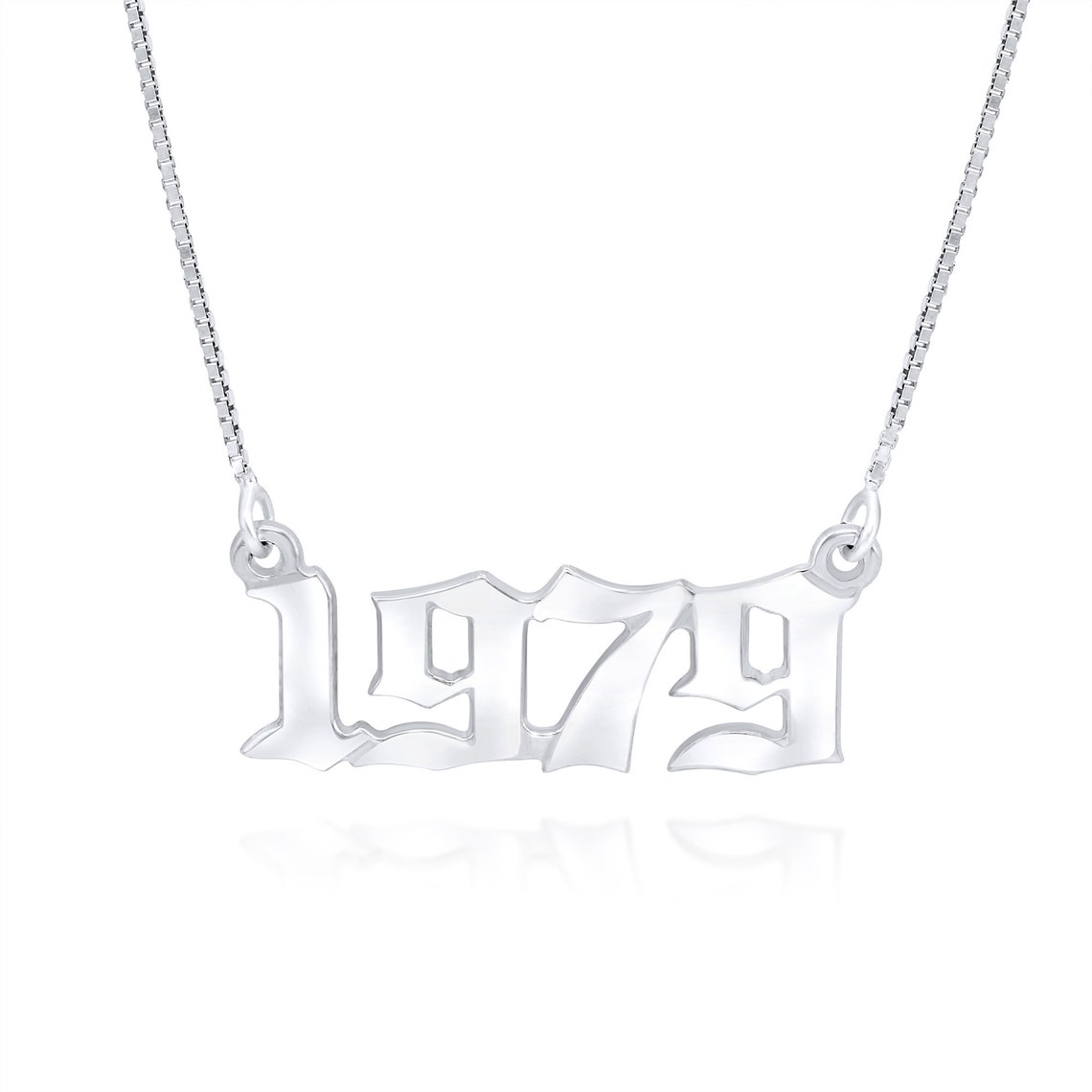 Personalized year necklace Clearance