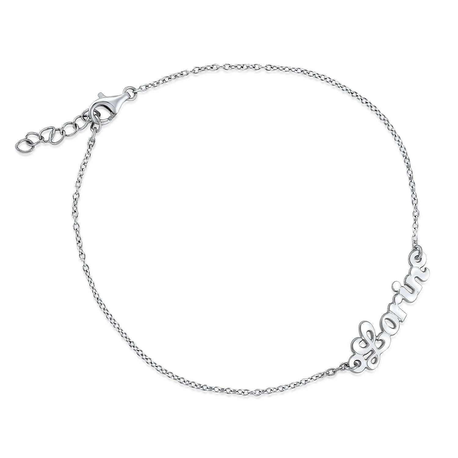 Personalized Name Anklet Custom Ankle Bracelet Etsy