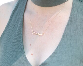 Name Necklace Dainty Custom 
