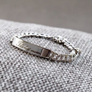 Personalized silver sale bracelets