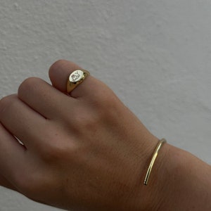 SILVER PINKY RING, Custom Initial Ring, Engraved Alphabet Oval Signet Personalized Ring,Gift For FriendsInitial Jewelry