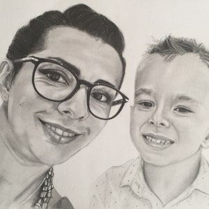 Ritratto Portrait su commissione da foto, download ,file digitale, File digital a4