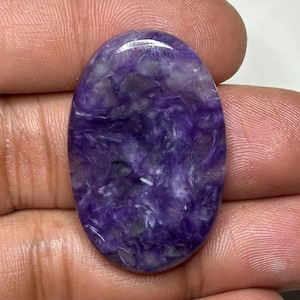 Charoit Cabochon Ädelsten Naturlig 35x22x4 MM, 36.15 Cts