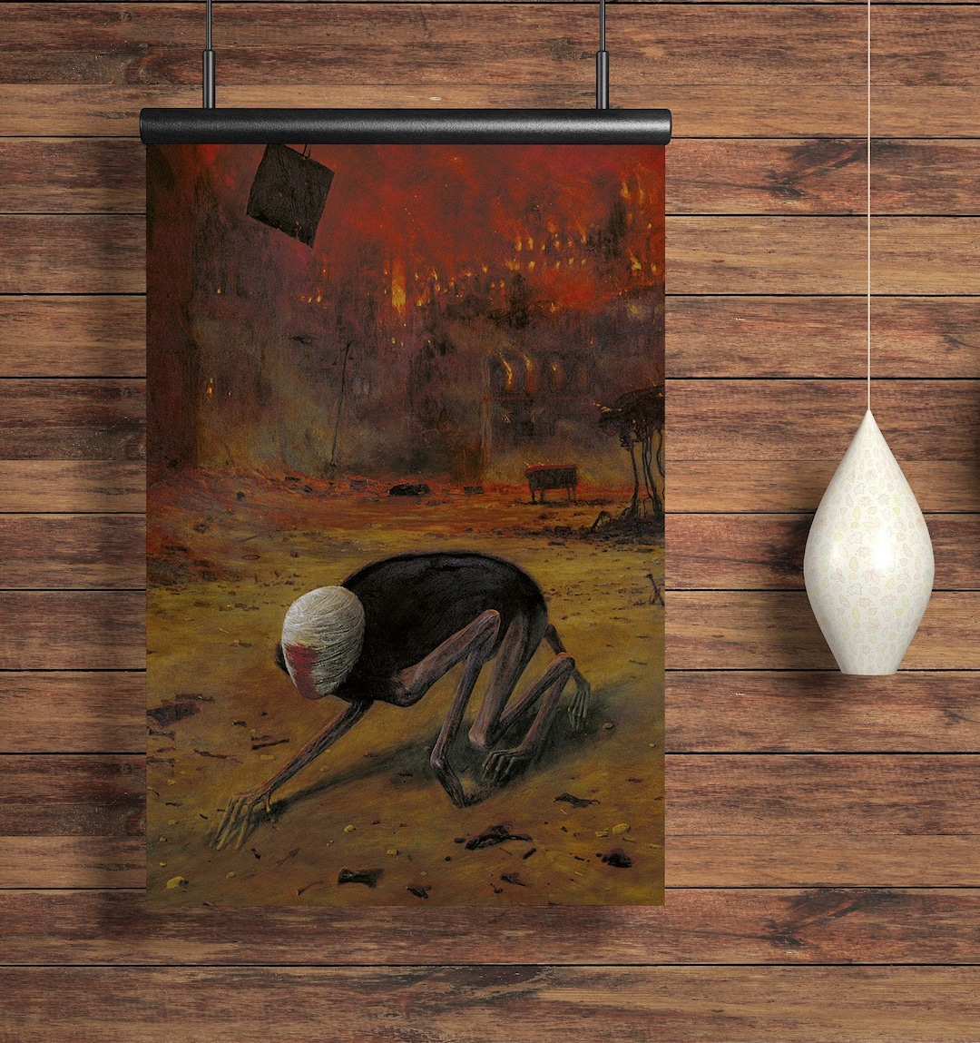 Zdzisław Beksiński Poster A3, Beksinski Print, Beksinski Art