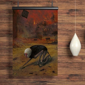 Zdzisław Beksiński Poster A3, Beksinski Print, Beksinski Art, Polish Art, Surreal Art Print, Gothic Wall Art, Gothic Home Decor, Dark Art