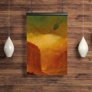 Affiche A3 de Zdzisław Beksiński, peinture de paysage surréaliste, peinture de Beksiński, décoration éclectique, œuvre d’art originale, affiche imprimée d’art moderne, affiche imprimée sombre