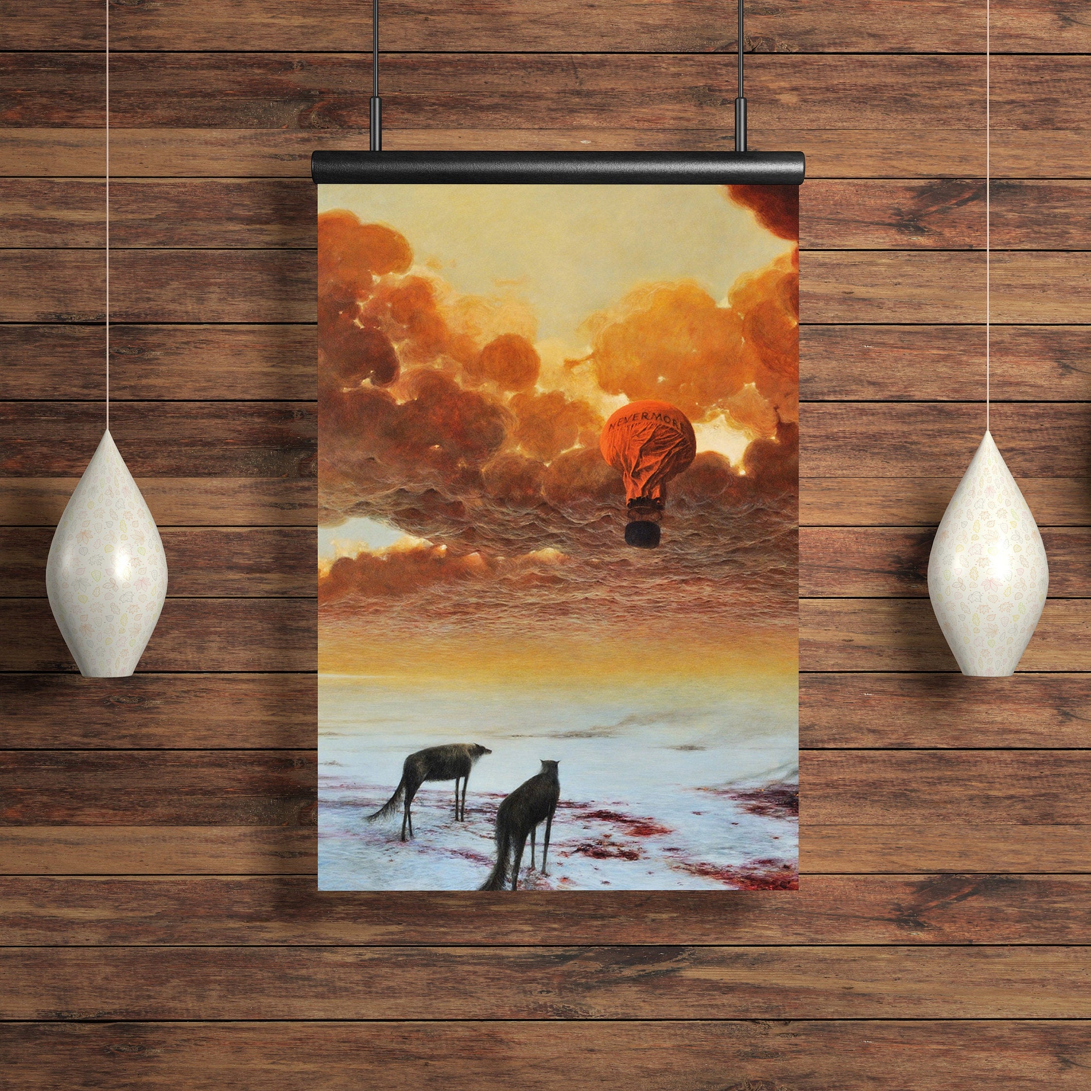 Zdzislaw Beksinski Poster, Nevermore Beksinski, Beksinski Print, Beksinski Artwork, Beksinski Painting, Abstract Art, Surreal Art, Giclee