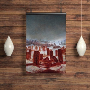 Zdzisław Beksiński Poster A3, Besinski Poster Print, Beskinski Art Cementary, Gothic Kunst, Gothic Poster, Premium Wall Print, Dark Decor