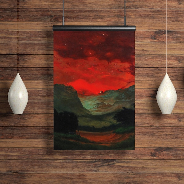 Zdzisław Beksiński Plakat A3, Beksinski Plakat, Beskinski wydruk, Moody Gothic Krajobraz Malarstwo, Surrealistyczna Sztuka Ścienna, Mroczne Surrealistyczne Malarstwo