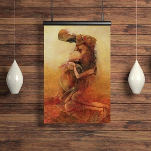 Affiche A3 de Zdzisław Beksiński, impression Fine Art giclée, surréalisme sombre, affiche avec des squelettes, art sur la mort et la vie, œuvre d’art mystérieuse, œuvre d’art sur l’existence