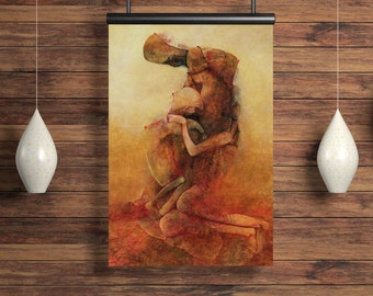 Affiche A3 de Zdzisław Beksiński, impression Fine Art giclée, surréalisme sombre, affiche avec des squelettes, art sur la mort et la vie, œuvre d’art mystérieuse, œuvre d’art sur l’existence