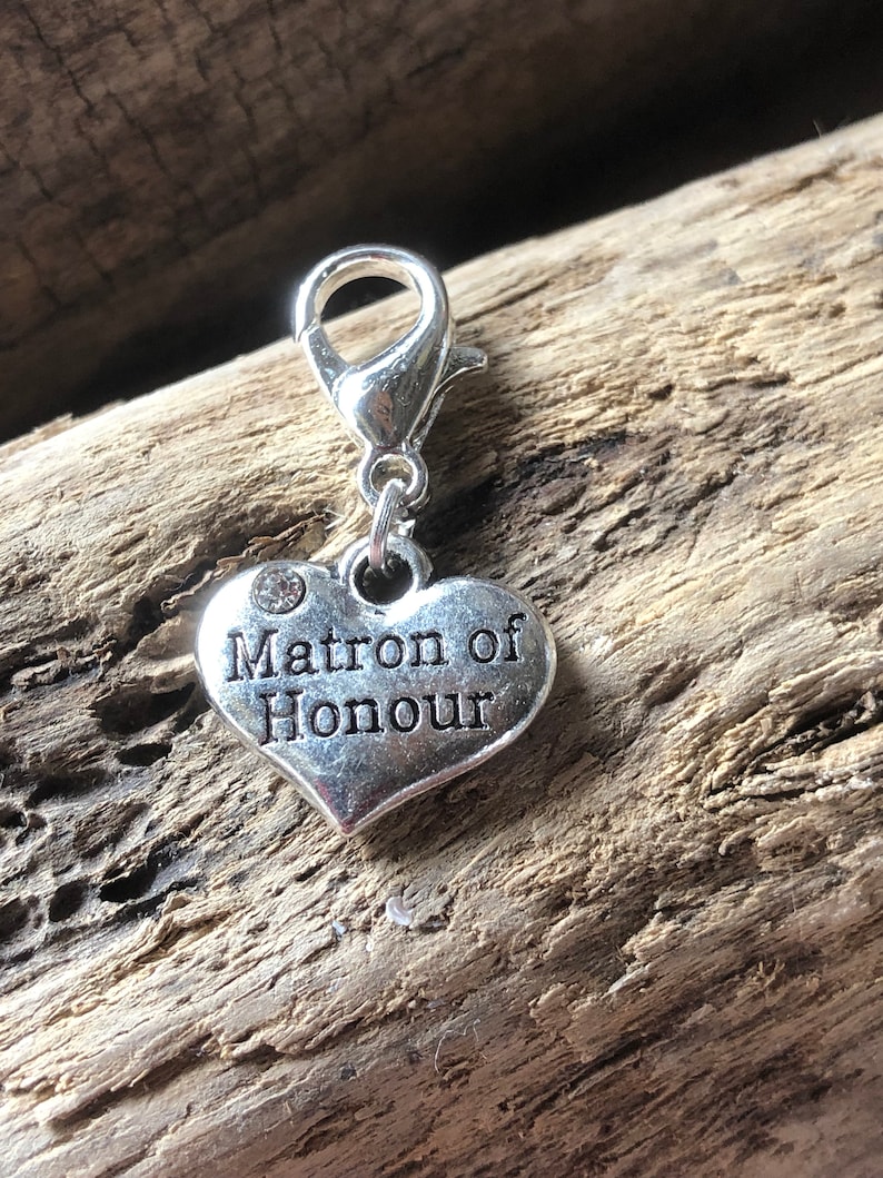 groom,hen party,bridesmaid,mother of the bride,mother of the groom,etc silver heart charm wedding clip on,bride Personlised Wedding charm