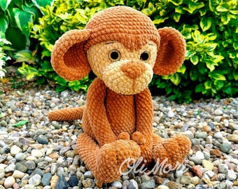 Schemat szydełkowy amigurumi "Małpka" Monkey Olimori [PDF] [PL]