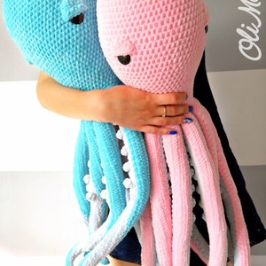 Crochet Octopus XXL pattern in english