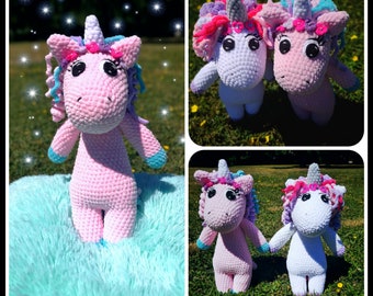 PATTERN  Unicorn crochet amigurumi OliMori jednorożec schemat szydełko