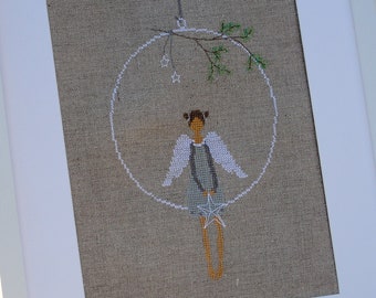 embroidered picture - angel