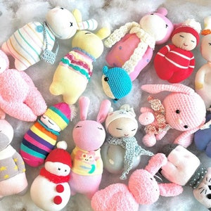 Handmade Sock Doll/Plushie/Bunny and Crochet | 100% Cotton, Soft | Gifts for Her, Kids, Birthdays, Easter, Anniversaries, Baby Shower