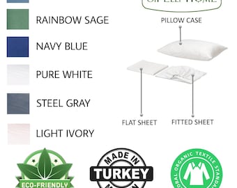 Organic cotton bed sheets Twin size 4 pieces bed sheet sets