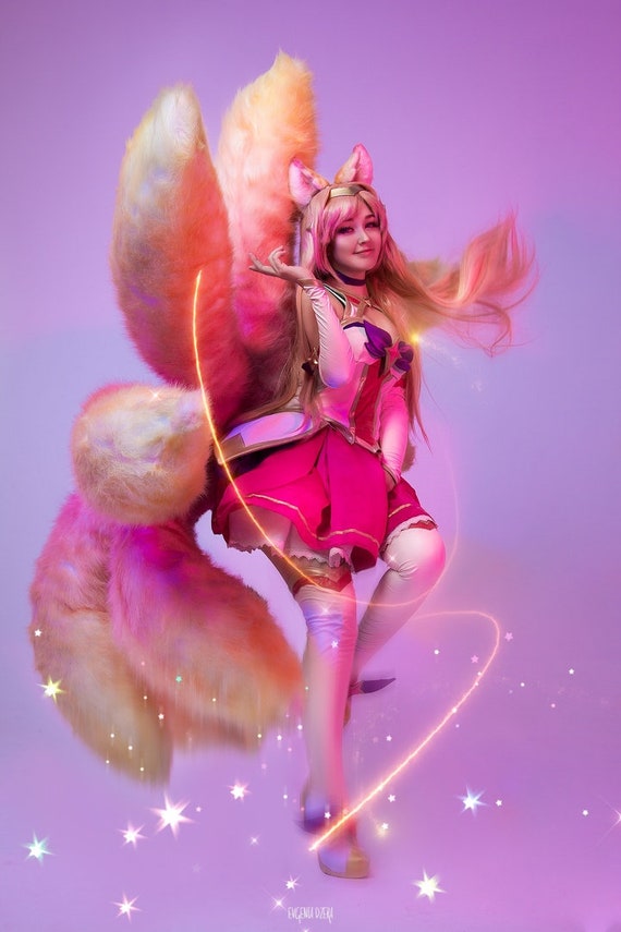 Star Guardian Ahri Cosplay Costume League Of Legends Custom Made