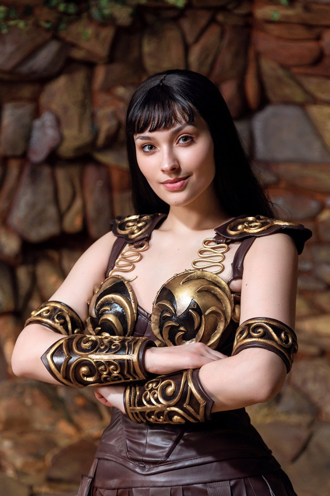Xena the Warrior Princess cosplay costume and armor made to Etsy