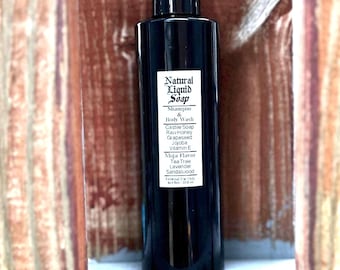 Bagnoschiuma, shampoo e detergente per le mani tutto in uno naturale 8 oz