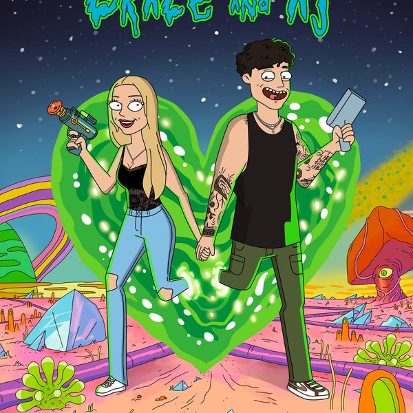 Rick And Morty Couples Portrait