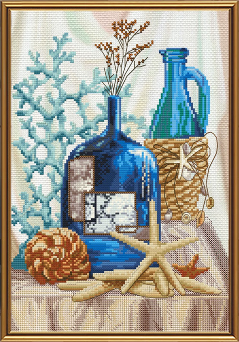 Counted Cross Stitch Kit NOVA SLOBODA Garden still life