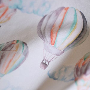 Hot Air Balloons Children's Cotton Curtain Fabric image 2