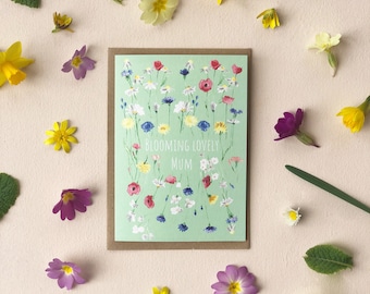 Blooming Lovely Mum Floral Mothers Day Card
