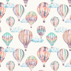 Hot Air Balloons Children's Cotton Curtain Fabric image 9