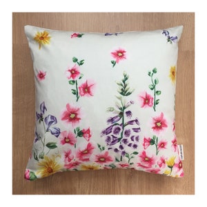 SALE Floral cushion in Garden Multi printed fabric image 2