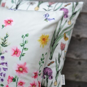 SALE Floral cushion in Garden Multi printed fabric image 4